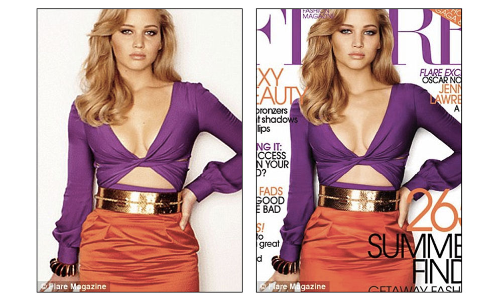 jennifer lawrence flare magazine cover