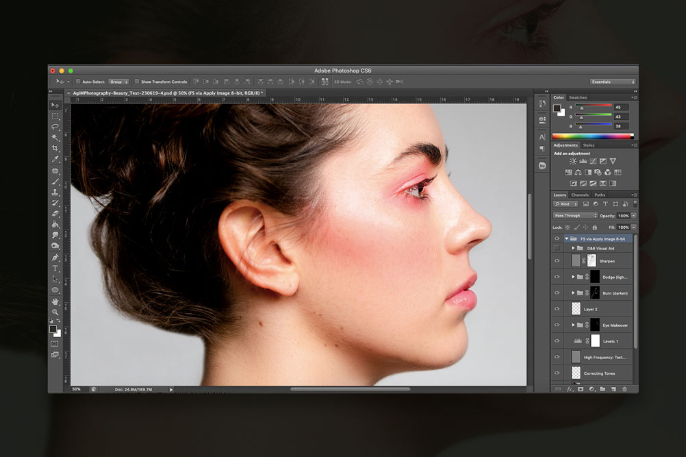 Photoshop Guideline Retouching Photo 