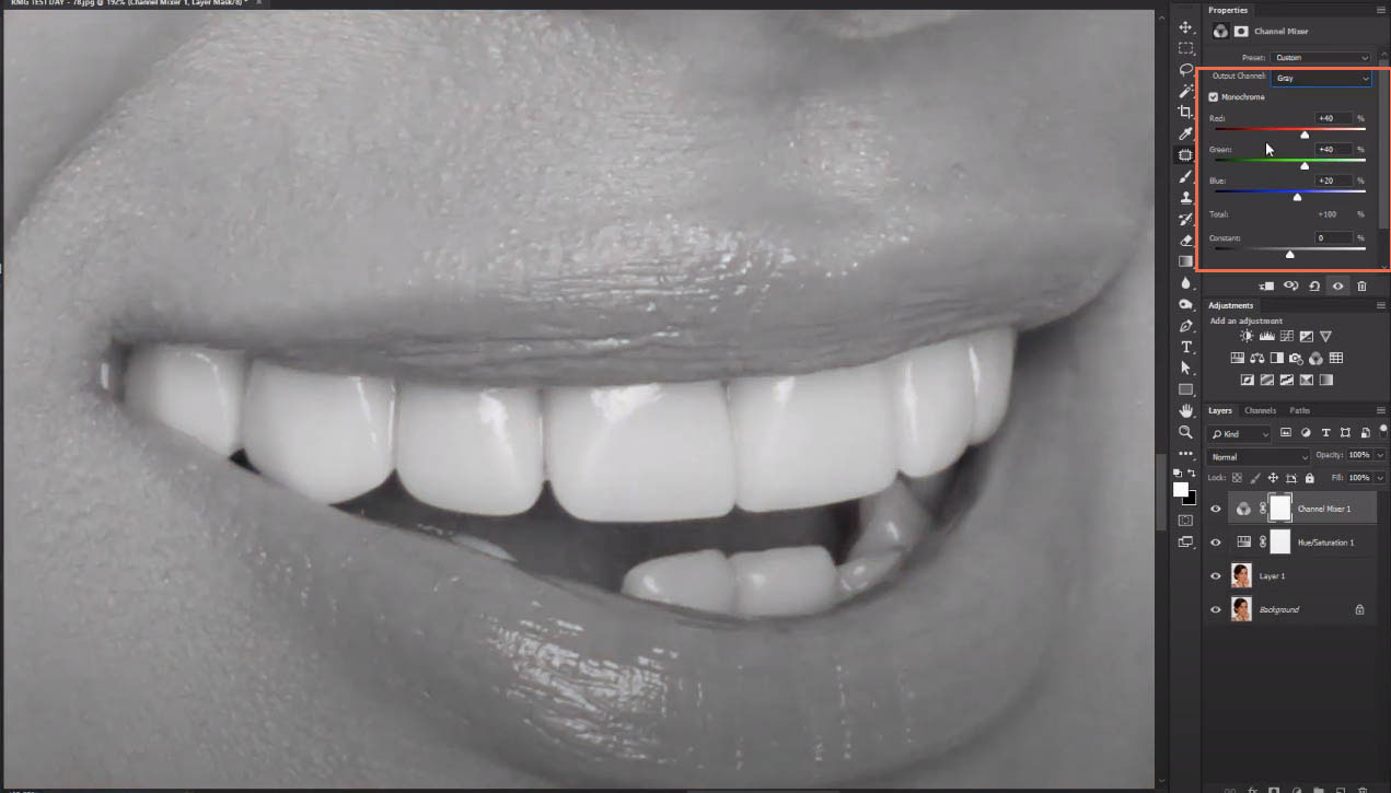 Whiten Teeth In Photoshop