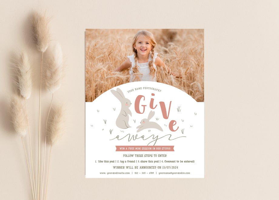 Children’s Giveaway Card Template