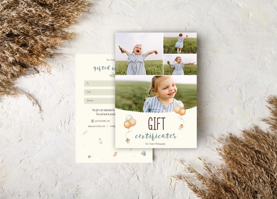 Children’s Gift Certificates For Birthday Template