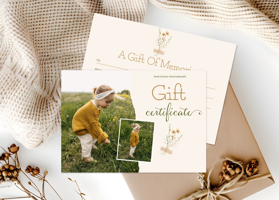 Gift Certificates For Children Template