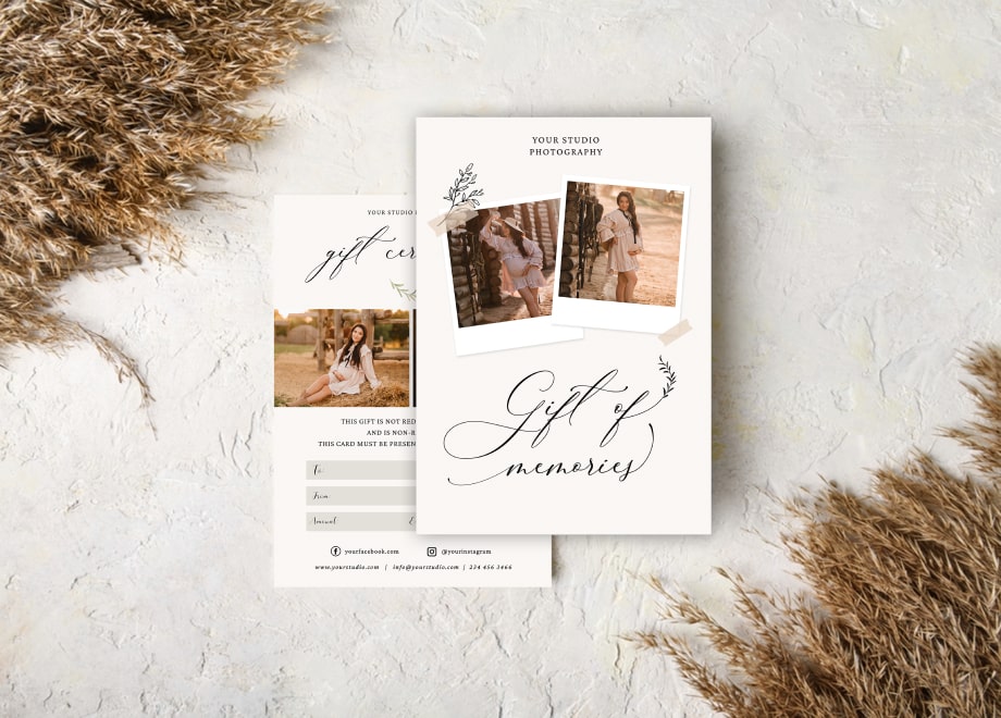 Maternity Photography Gift Certificate Template