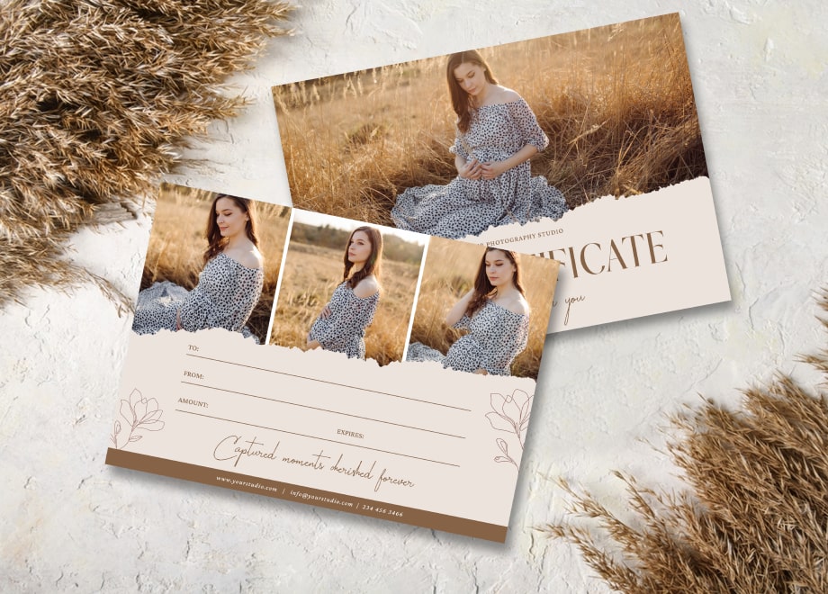 Handwritten Maternity Gift Certificate Template