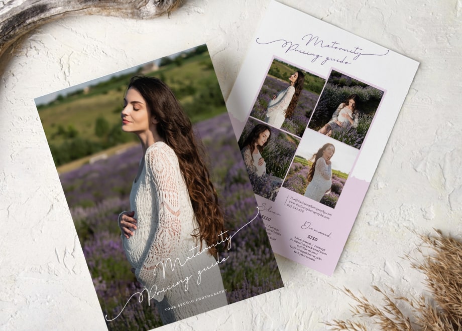 Refined Lavender Maternity Pricing Template