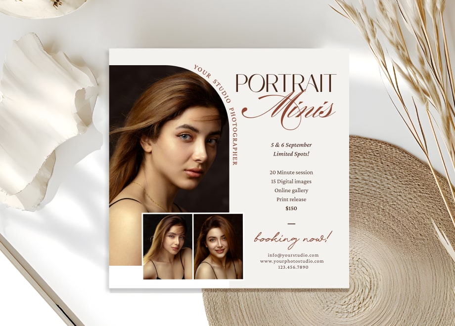 Opulent Portrait Mini Session Template