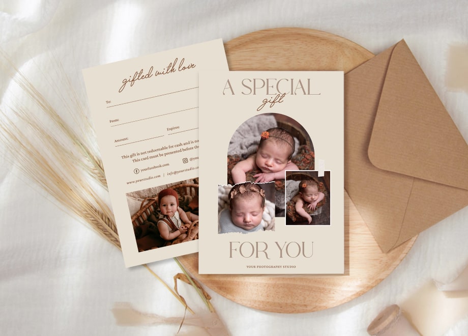 Newborn Photography Gift Certificates Template