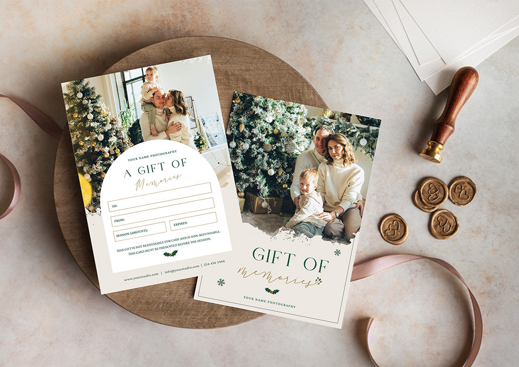 Family’s Gift Certificates Card Template