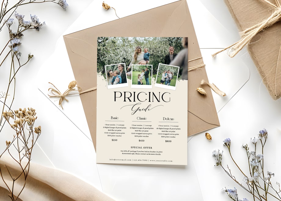 Family Pricing Guide Template For Spring