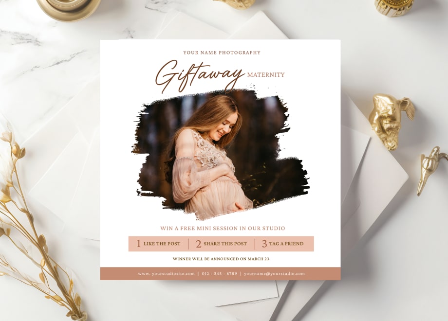 Maternity Photography Giveaway Template