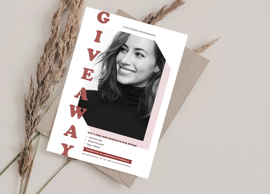 Basic Portrait Giveaway Template