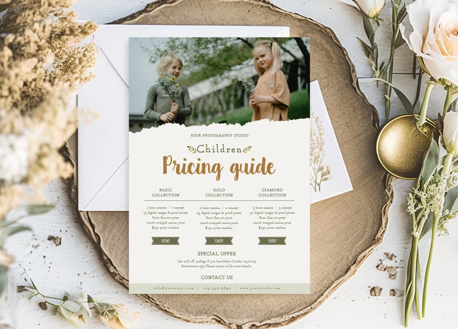 Pricing Guide With Three Session Template