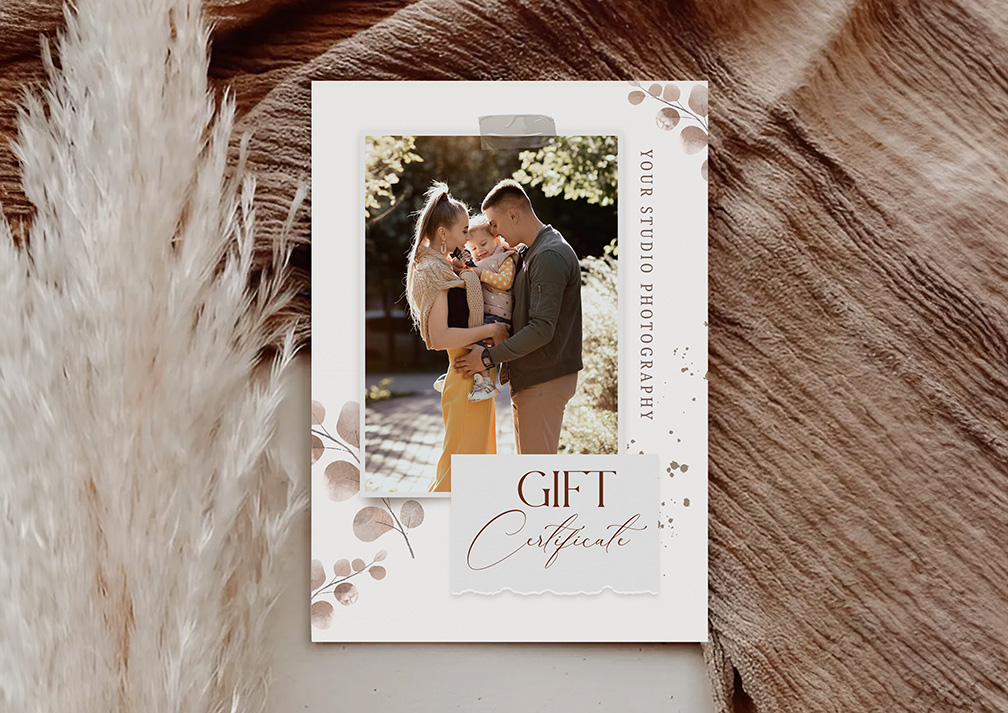 Sweet Family Gift Certificates Template