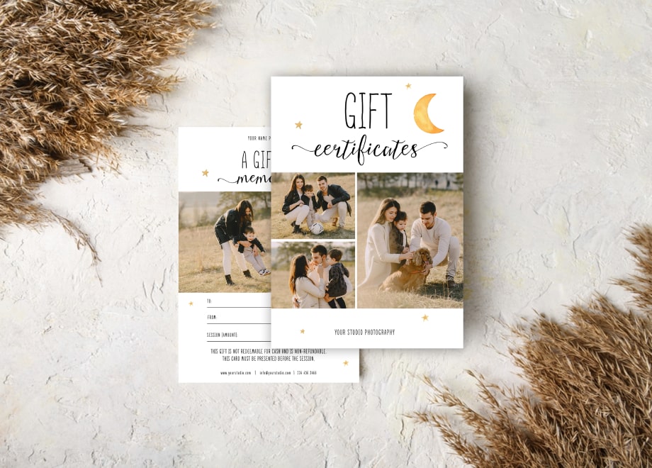 Handwritten Family Gift Certificates Template