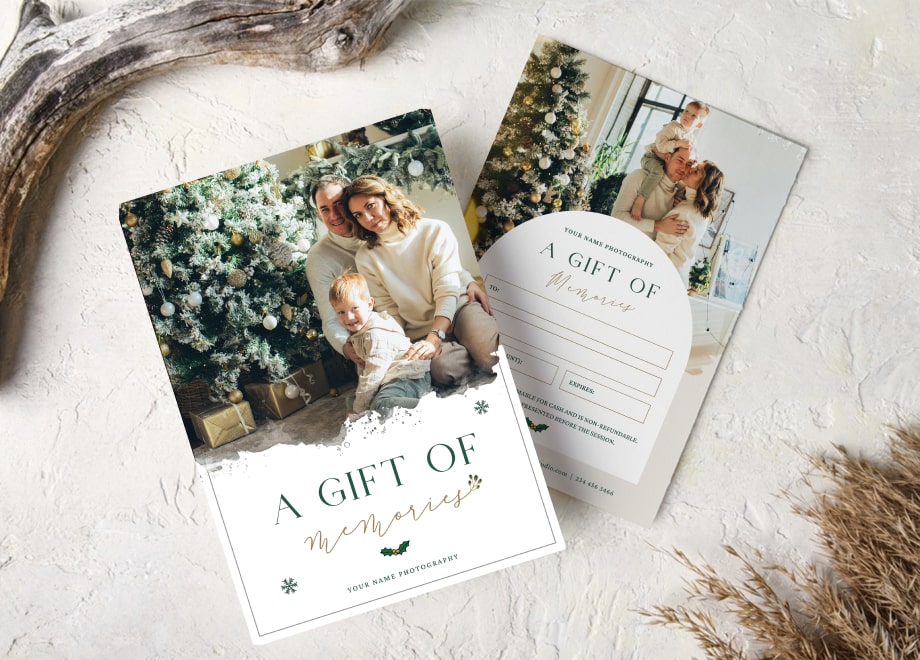 Family’s Gift Certificates Card Template