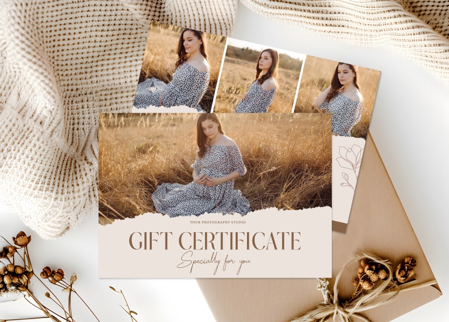 Handwritten Maternity Gift Certificate Template