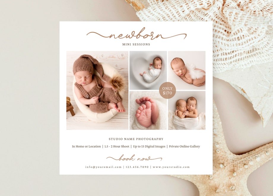 Newborn Mini Session Template