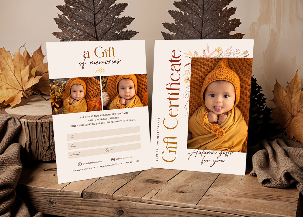 Newborn Autumn Gift Certificate